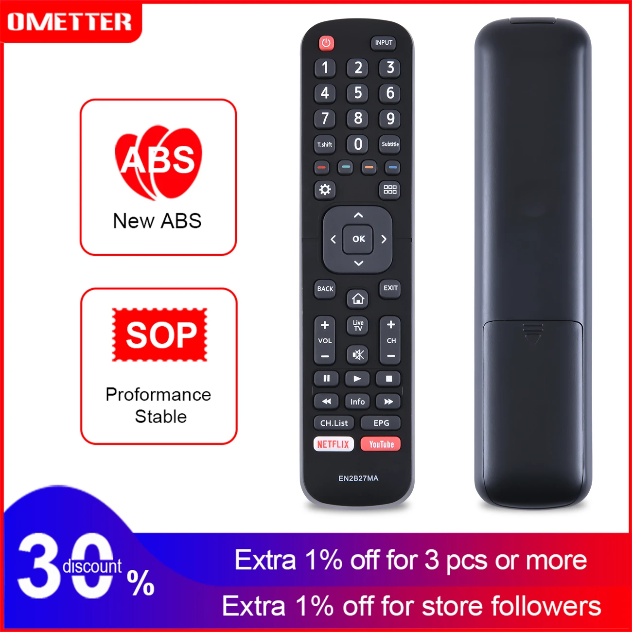 EN2B27MA сменный пульт для телевизора Hisense 40K321UW 55K3300UW 50K3300UW 40K321UWT
