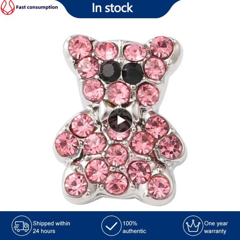 

Zinc Alloy Material Comfortable To Wear Personalized Accessories Diamond Bear Decorative Buckle Apple Watch Fashion Accessories