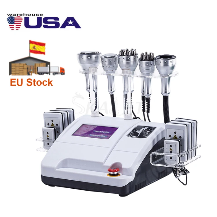 

5/6/8 In 1 40k Ultrasonic Cavitation Laser Vacuum RF Fat Reduction Weight Loss Skin Rejuvenation Slimming Beauty Machine