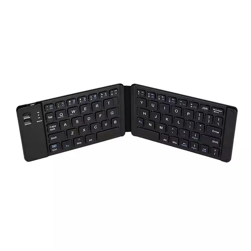

Bluetooth-compatible Keyboard Light and Handy Bluetooth-compatible Folding Keyboard Foldable Wireless Keypad