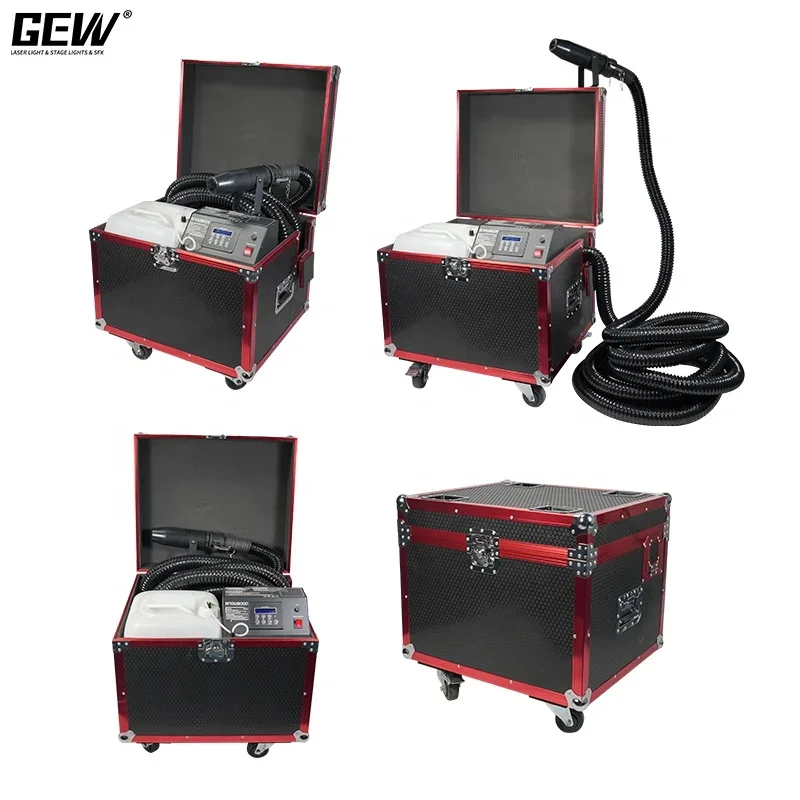 GEVV Snowflake Flight Case 1500 Вт DMX 512 Бесшумная машина Snow Flake для свадебной вечеринки