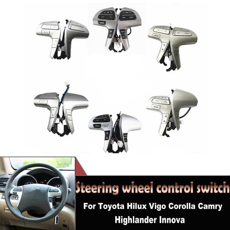 

For Toyota Hilux Vigo Corolla Camry Highlander Innova 84250-06180 Steering Wheel Audio Control Button Switch