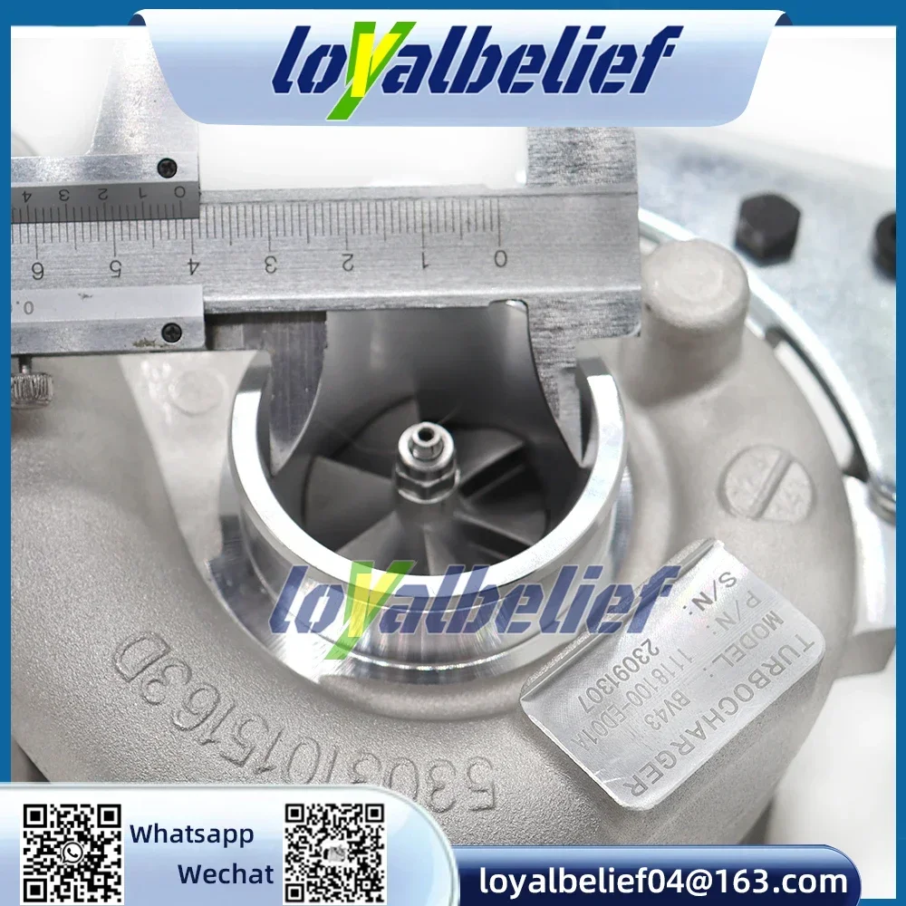 Фото Турбокомпрессор Turbine BV43 для Great Wall Hover 2.0T H5 4D20 2.0L H5 2.0T 4D20 2.0L 53039700168 53039880168 1118100-ED01A №3