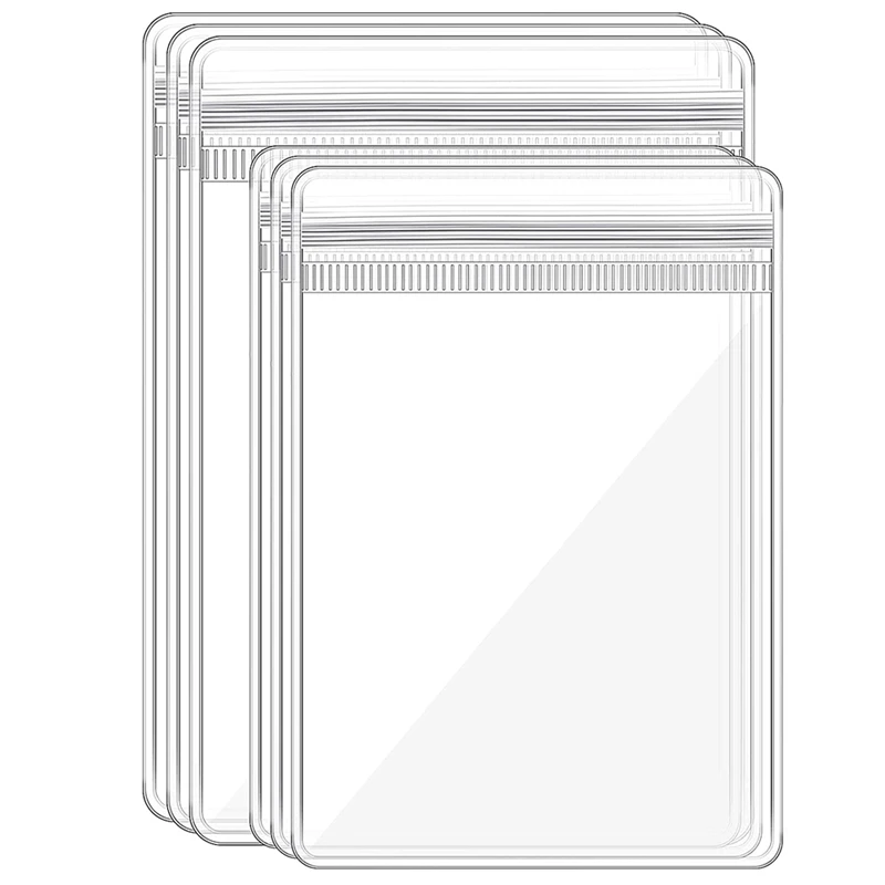

100Pcs Jewelry Bags Self Seal Jewelry Storage Bags Clear PVC Zipper Lock Bags Sealable Jewelry Storage Bags (2 Sizes)