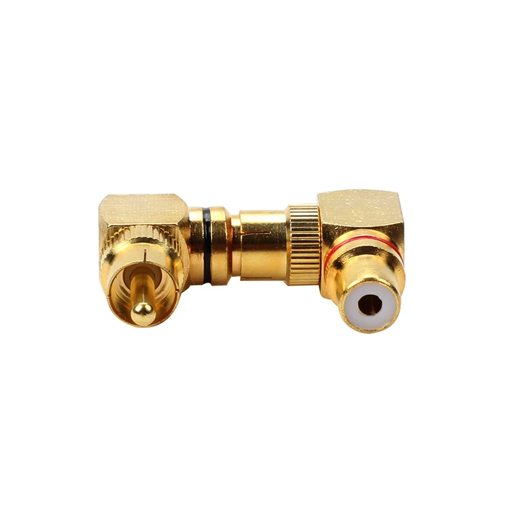 

Audio Equipment Mixers RCA Adapter Audio Adapter L Shape 1pcs 90Degree Elbow Accessories Male To Female Plug RCA