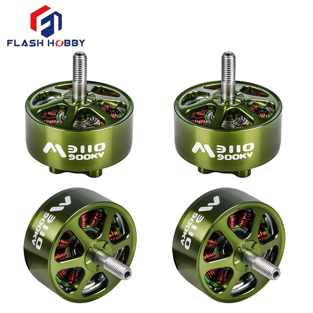 4 шт./лот FlashHobby Flash Hobby Mars3110 M3110 900KV 3-6S BLDC Outrunner двигатель 5 мм вал для FPV дрона с