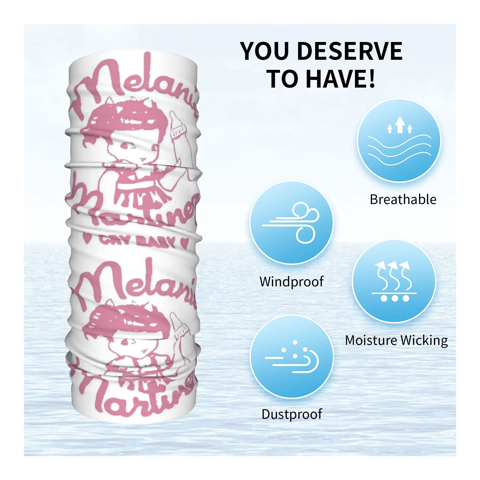 Классическая классическая бандана Cry Baby Melanie Martinez зимняя теплая для шеи женский