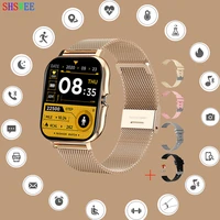 shswee 1 69 smart watch women full touch watch heart sport fitness tracker bluetooth call smartwatch waterproof for android ios