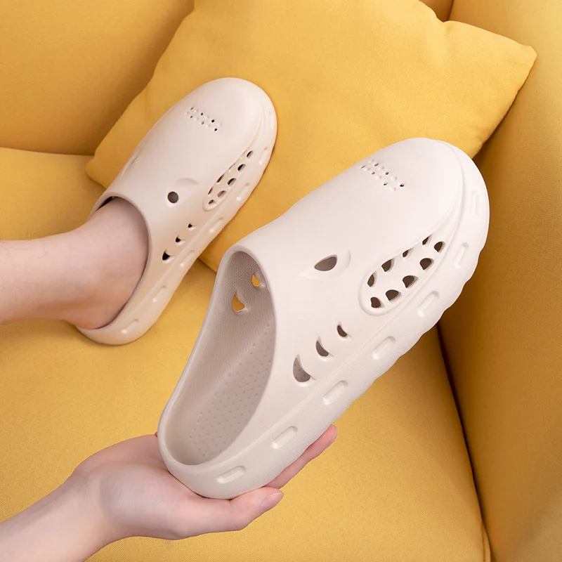 

Summer Women Men Indoor Slippers Floor Thick Sole outdoor Flip Flops Female Non-slip Bath Home Flat Slipper Zapatillas De Hombre