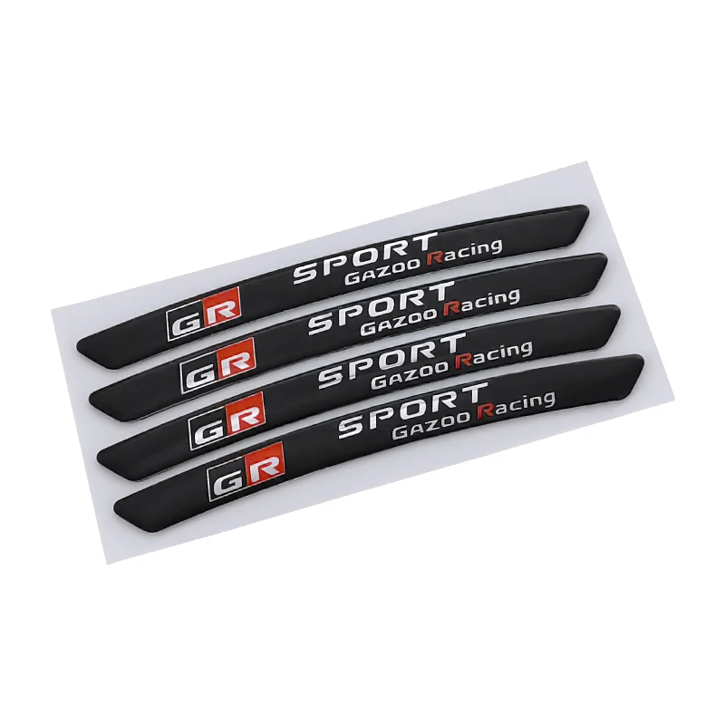 Фото 4 шт., металлические автомобильные наклейки для Toyota Yaris CH R RAV4 Corolla Hilux GR Gazoo Racing GR №5