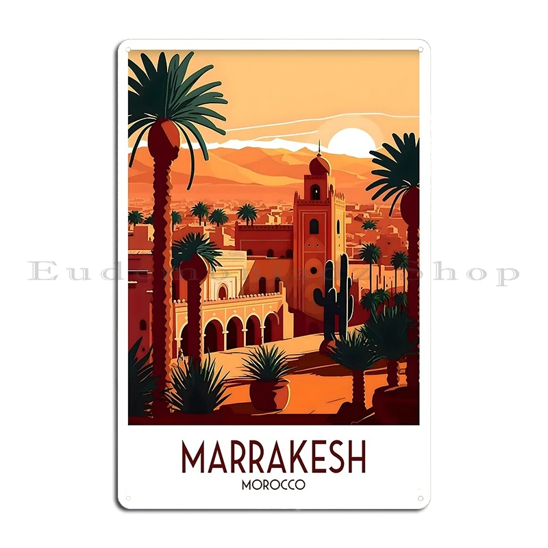 

Металлический постер Марокко