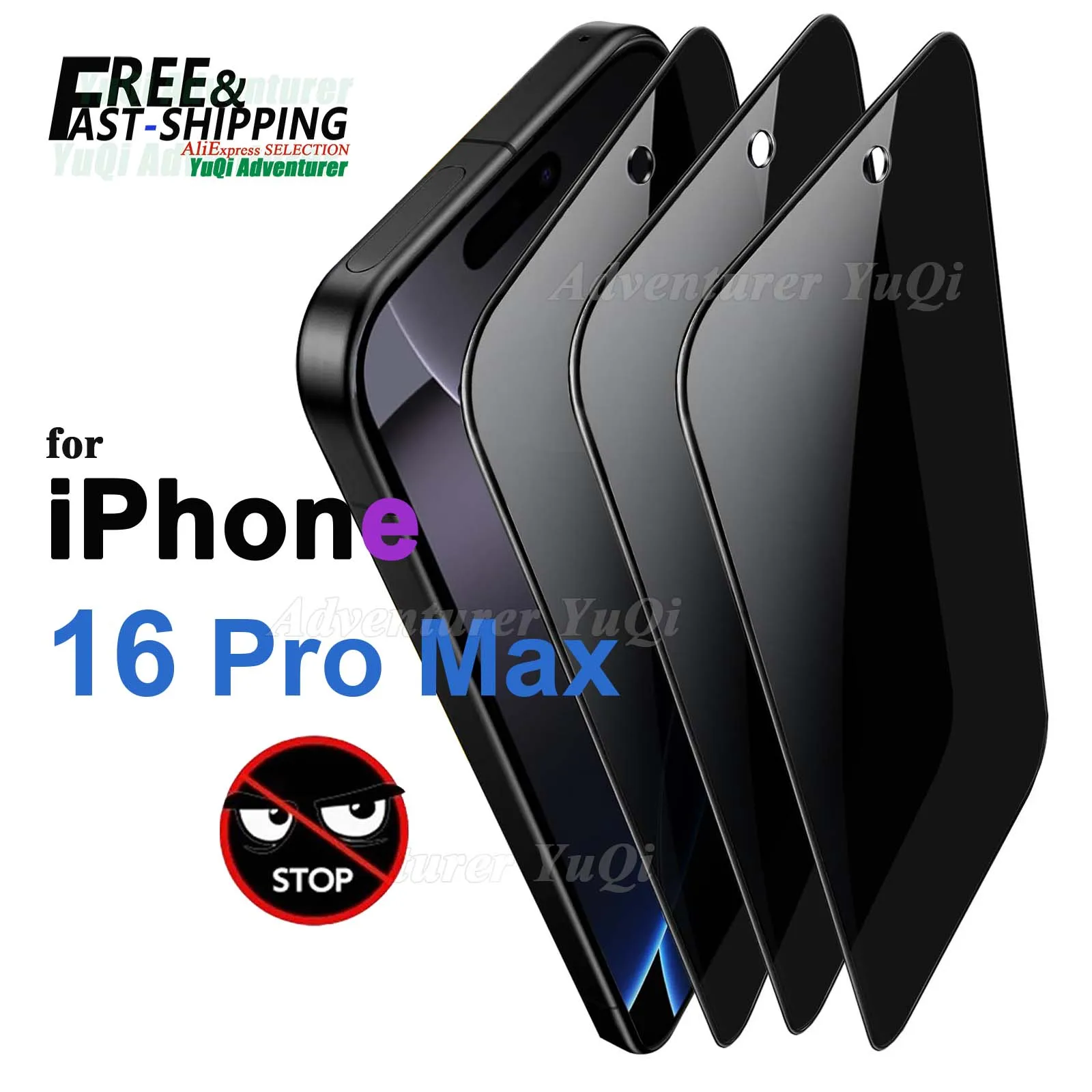 Защитная пленка для экрана от шпионажа iPhone 16 Pro Max 6 9 дюйма закаленное стекло