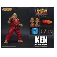 storm toys 112 street fighter ii primary color ken four headed carving action figures assembled models kids gifts games