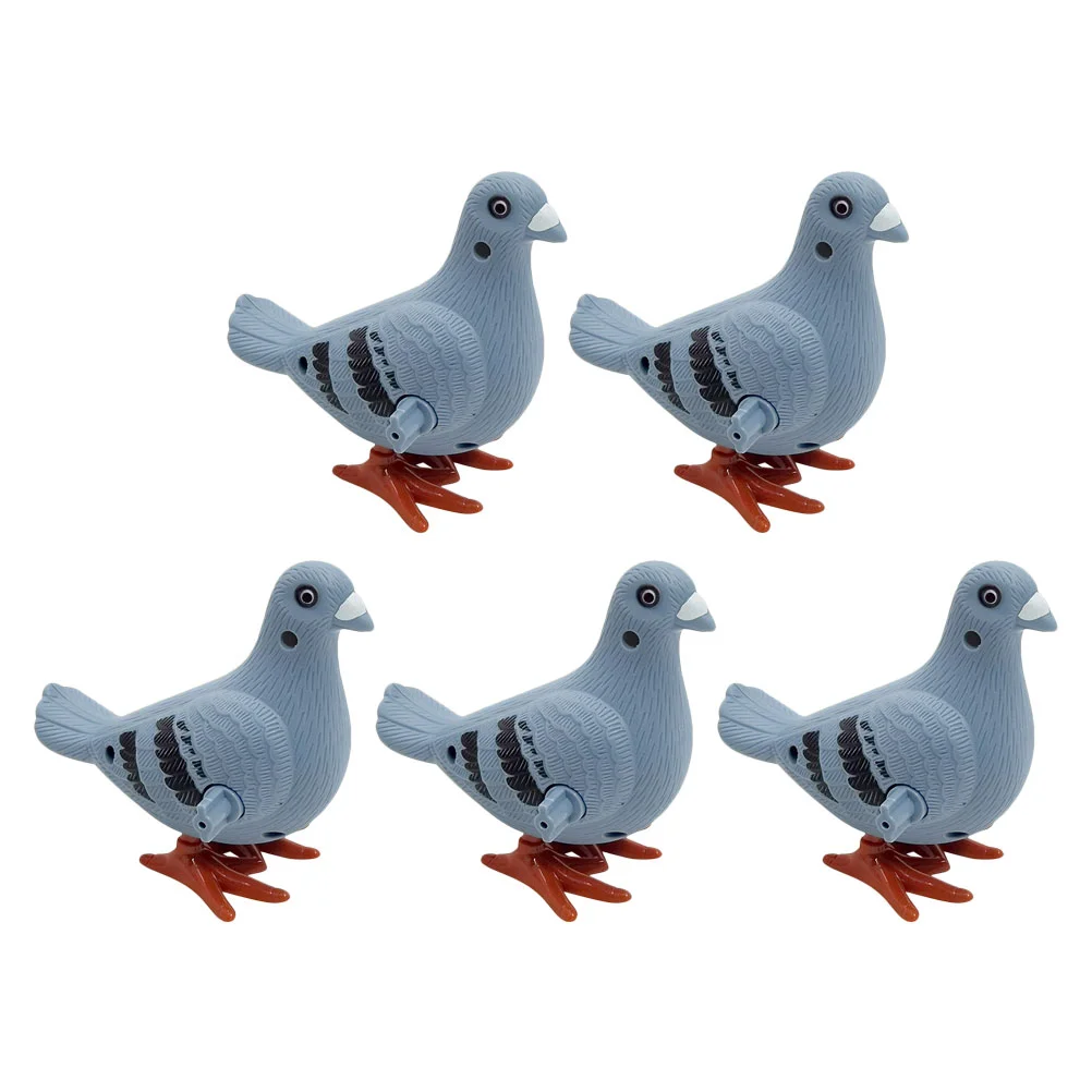 

Toy Pigeon Clockworkwind Kids Animal Toys Walking Dove Guineaparty Statuebird Figurine Bath Floating Supplies Doves Goodie