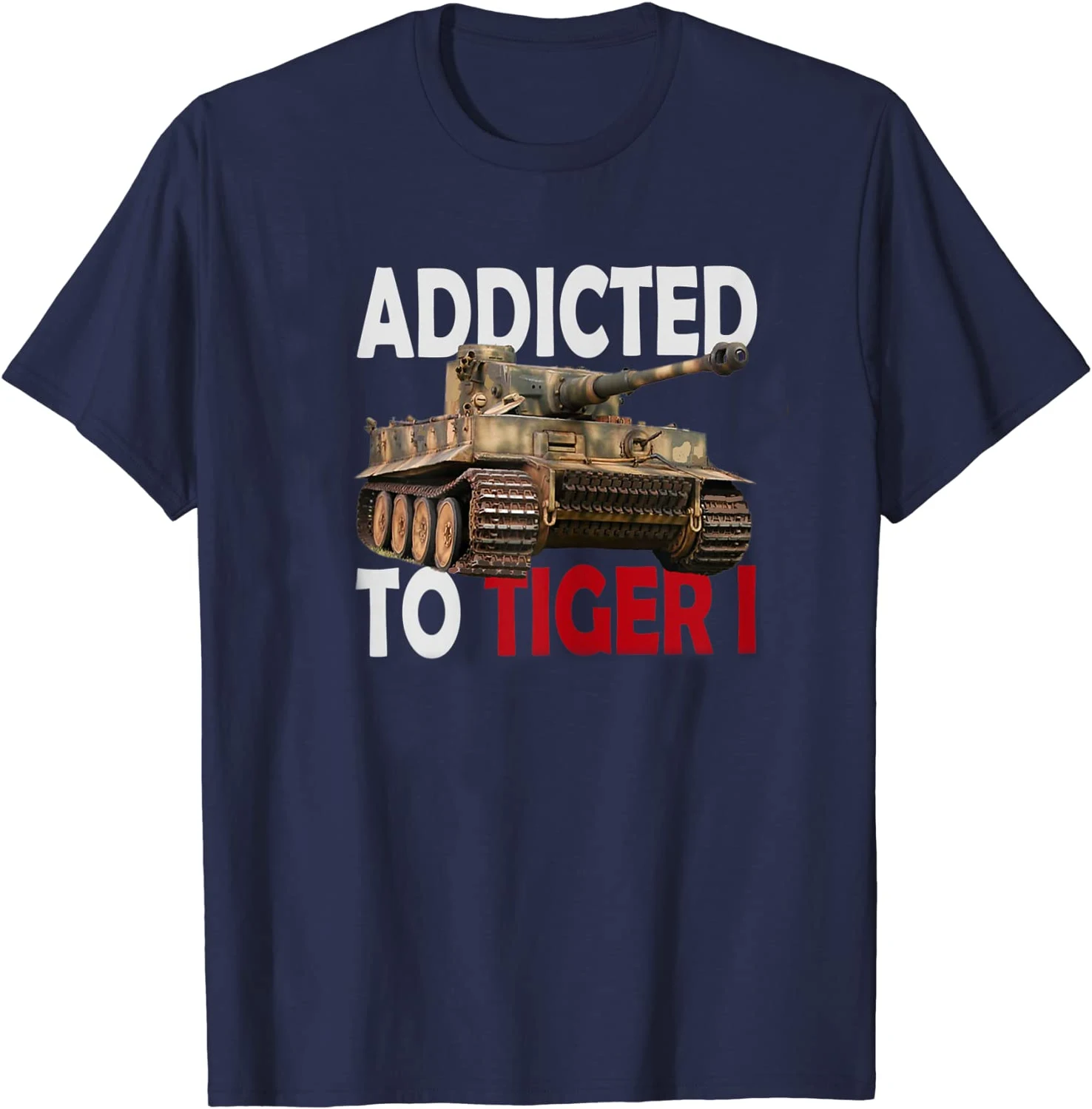 Футболка-Танк немецкой армии Второй мировой войны с изображением тигра панзера.