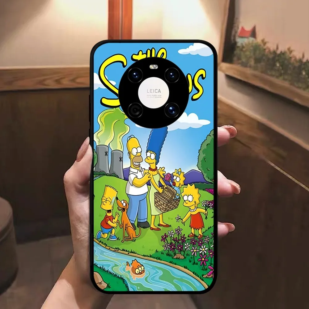 Cartoon Homer S-Simpson Phone Case For Huawei Mate 10 20 30 40 50 Lite Pro Nova 3 3i 5 6 SE 7 7SE