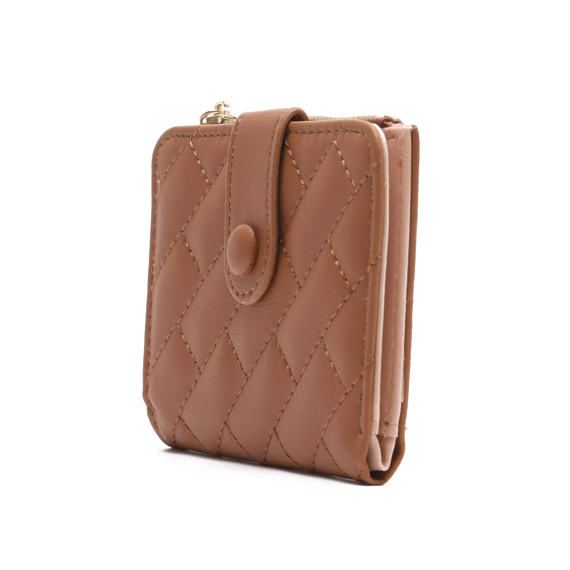 Ins new rhombic European and American fashion ladies' wallets short students Korean version of coin purse female card wallet