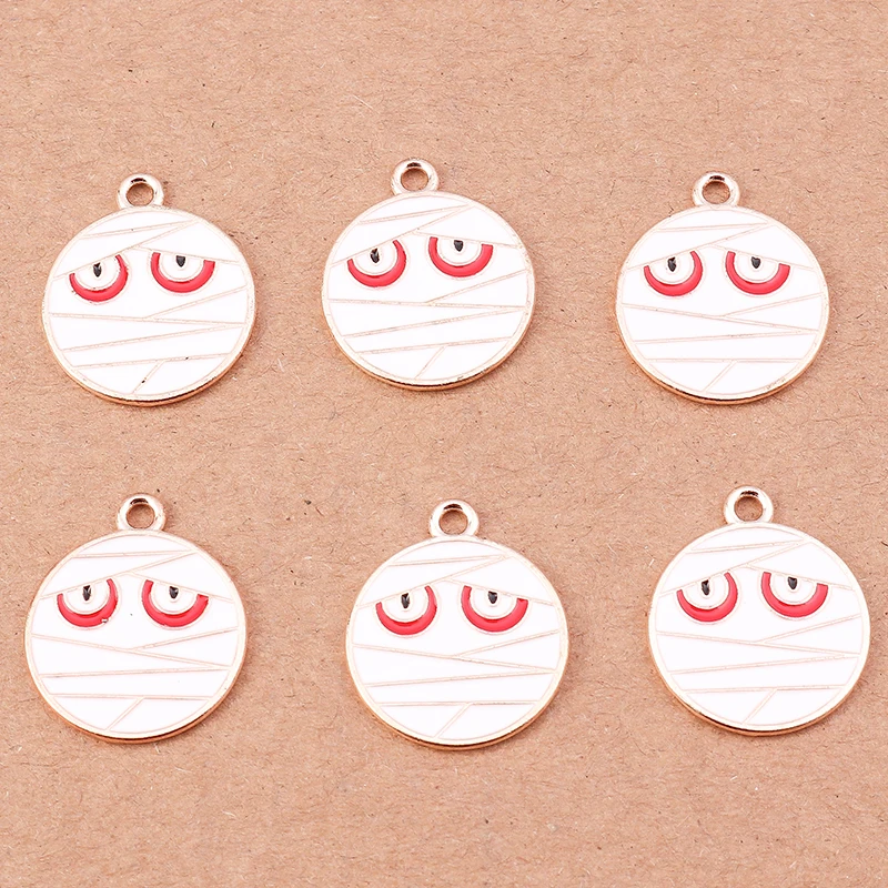 

10 шт., эмалевые Подвески для изготовления ожерелья, сережек, браслетов