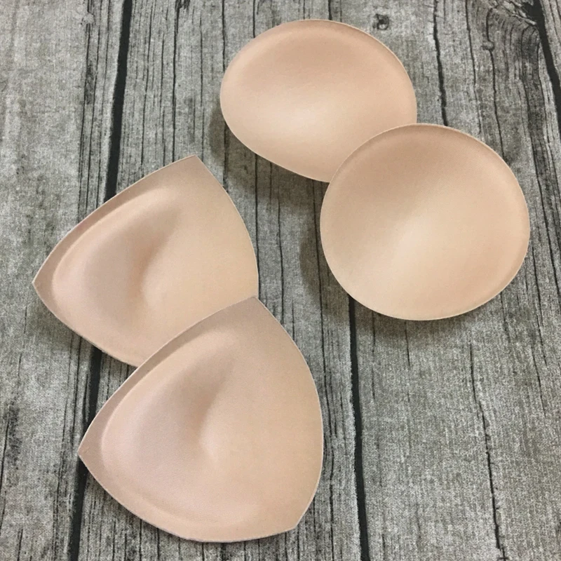 

2 Pairs Women Intimates Accessories Sponge Swimsuit Breast Push Up Bra Padding Chest Enhancers Bra Foam Insert Chest Cup