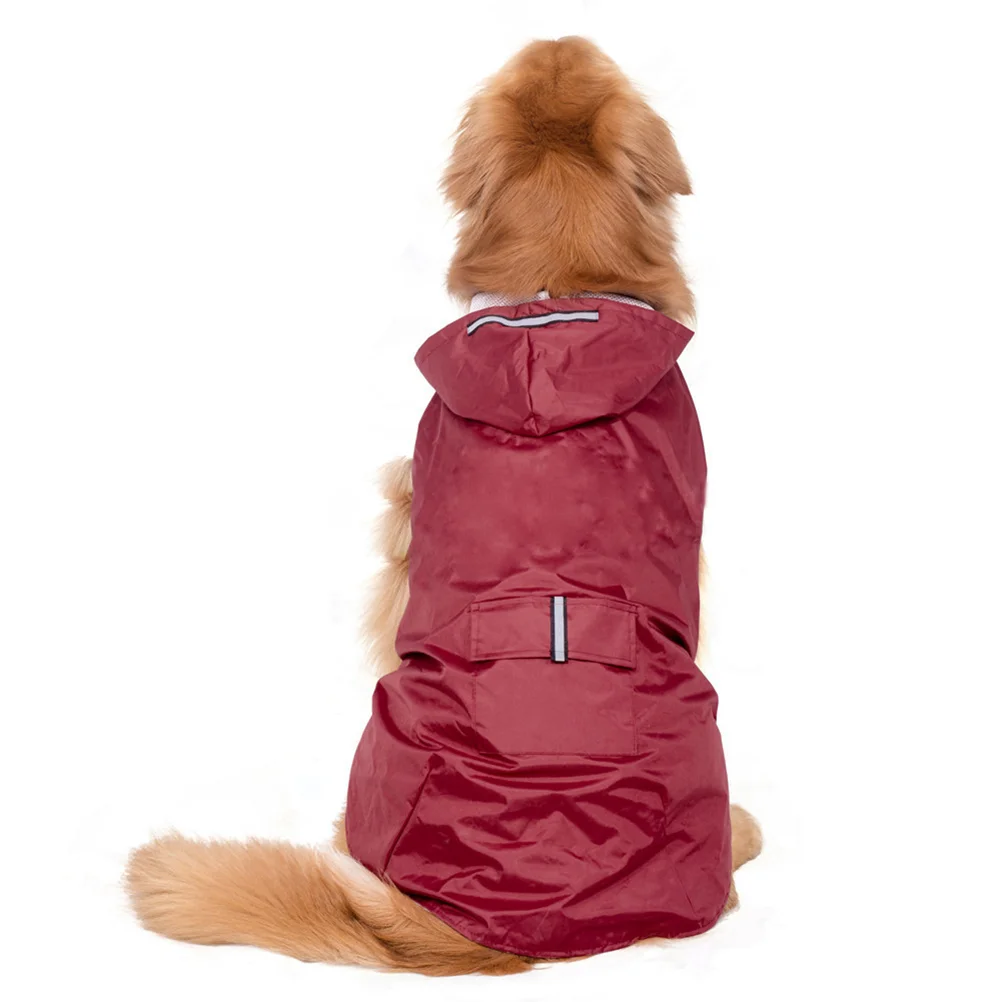 

Dog Rain Puppy Pet Raincoat Hoodie Jacket Poncho Hooded Snowsuit Clothes Raincoats Coat Clothing Slicker Gear Animal Rainwear