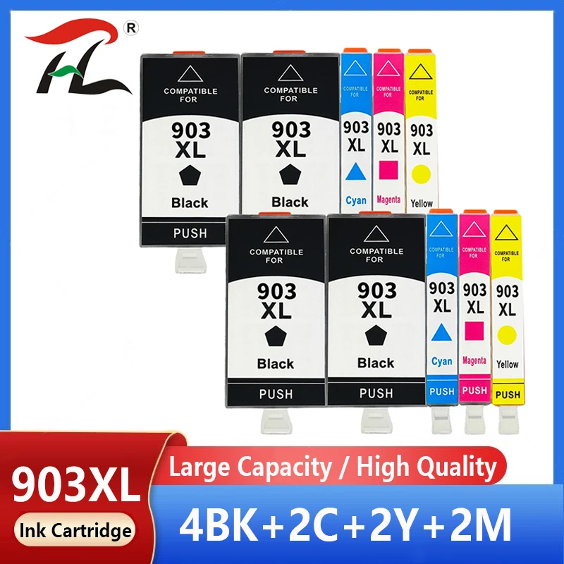 

10X Compatible Ink Cartridge for HP 903 903XL hp903 For HP OfficeJet Pro 6950 6960 6961 6970 6971 All-in-One Printer