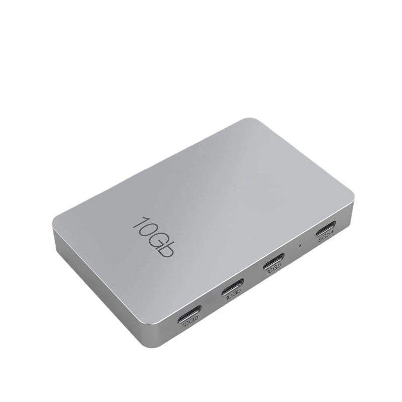 

Type-C Docking Station Gray Aluminum Alloy USB3.2 Gen2 10Gbps 7-In-1 With PD 100W Charging Expansion Multifunction Hub