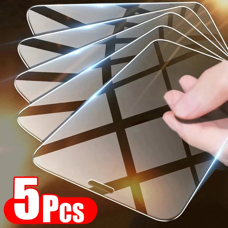 

5PCS Tempered Glass For iPhone 13 12 11 Pro Max Screen Protector 6 6S 7 8 Plus Full Cover Glass X Xs Max Se 2020 Xr Film Case