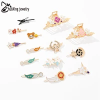 genshin impact jewelry cosplay headwear hair pins and clips kawaii barrettes hairpins hair jewelry accessories cosplay girl gift