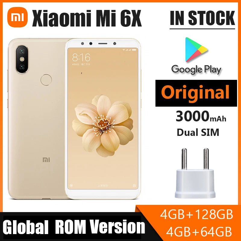 

Смартфон Xiaomi Mi A2/6x ,Android, Snapdragon 660, быстрая зарядка, 18 Вт