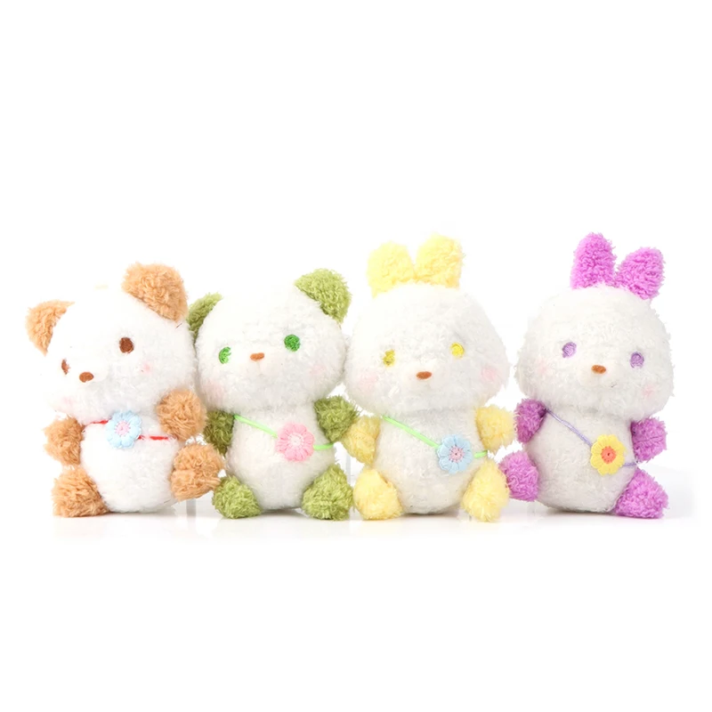 

Симпатичные Румяна для любви, маленький медведь 12 см, кролик, мягкая хлопковая плюшевая игрушка-Зверюшка, брелок, мультяшная сумка, подвеска...