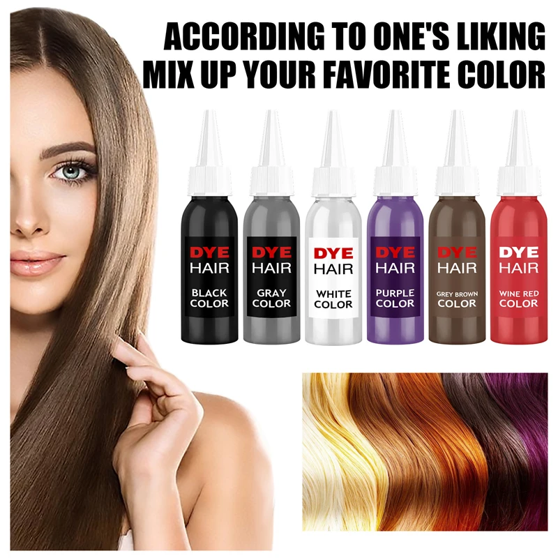 

tide Hair Dye Hair Color Cream Fashion DIY Hairstyle Nourishing Permanent Hair Color For Women Girls