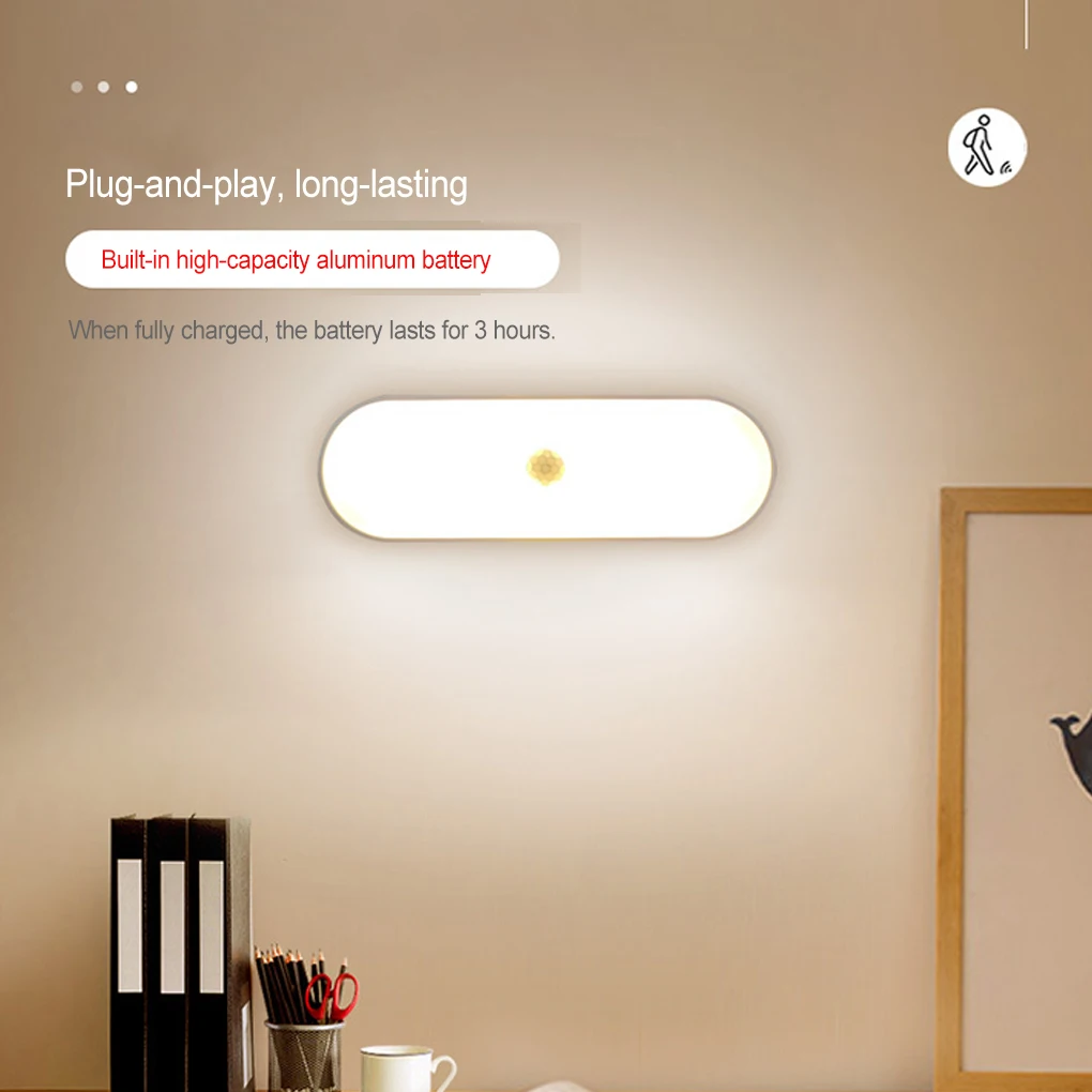 

Night Light Bar Living Room Rechargeable Bedside Lamp Lighting Warm Light