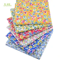 chainhoprinted plain poplin cotton fabricdiy sewing quilting materialpatchwork clothfloral series6 designs5 sizespcc89