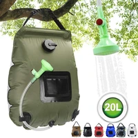 20l water bags outdoor camping hiking solar shower bag heating camping shower climbing hydration bag hose switchable shower head