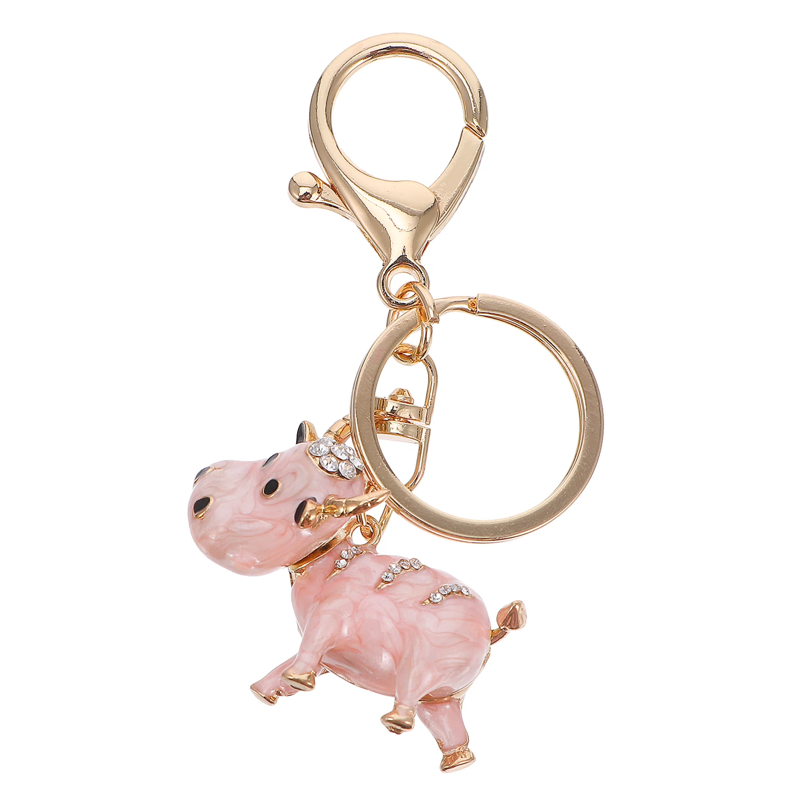 

Брелок стразы, корова, животное, кошелек, сувенир для вечерние, китайский мультяшный знак зодиака, брелоки, удачи, крупный рогатый кристалл, ...