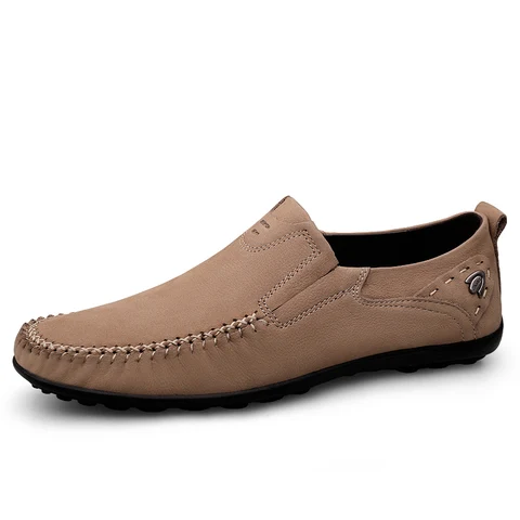 Высококачественная Мужская обувь из натуральной кожи, противоскользящая мужская повседневная кожаная обувь, роскошные Брендовые мужские туфли для вождения
