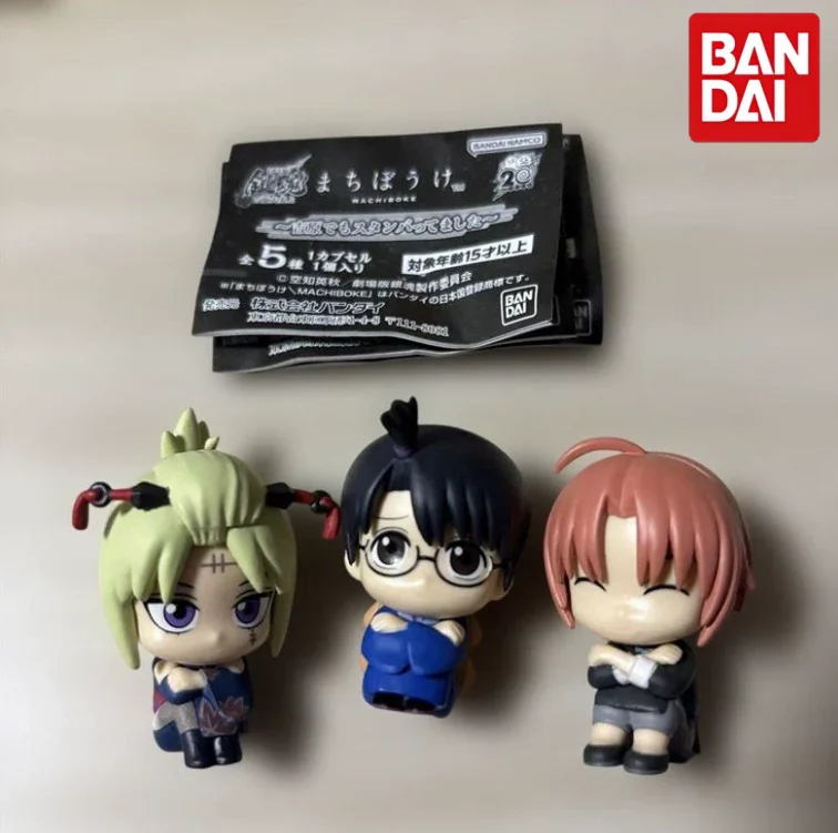 Фото Коллекционная фигурка Bandai Gintama Gashapon: Ёшивара Энджо в позе сидя и ожидания, Саката Гинтоки, Кагура, Камуи (для рабочего стола) №4