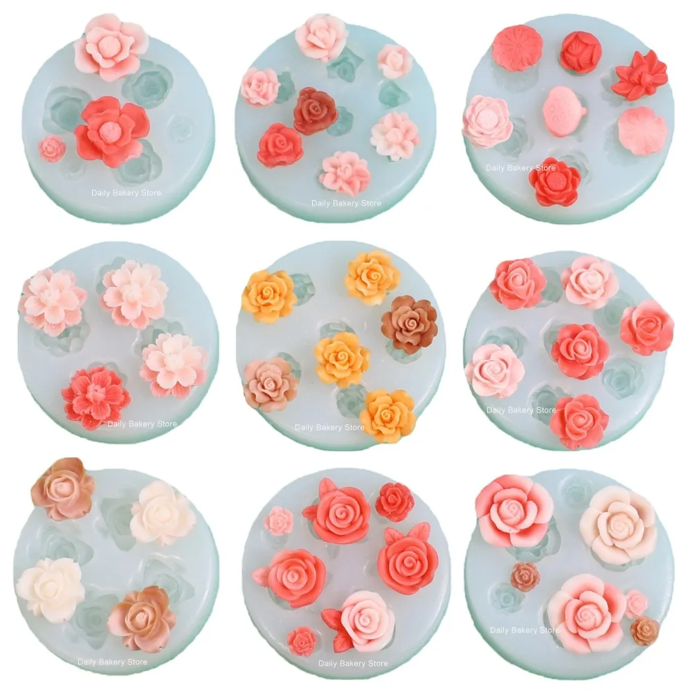 Силиконовая форма для выпечки шоколада пиона вишни