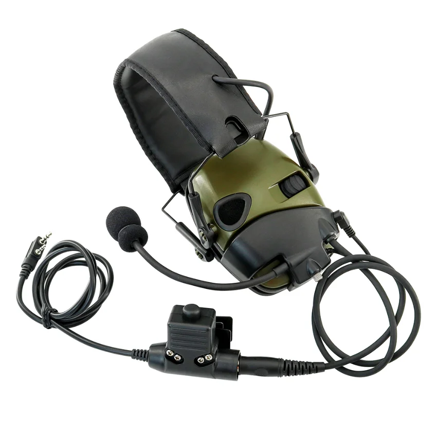 Tactical Headset and Electronic Shooting Earmuffs Adapter Mic Kit for noise Headset Hearing Protection Shooting Tactical Headset