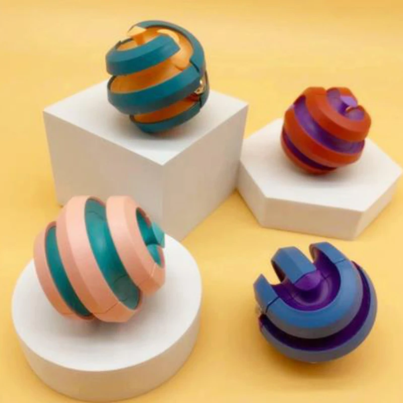 

1PC Fingertip Anti-stress Spinner Fun Bead Office Creative Deformation Antistress For Hand Fidget Spinner Pinball Track Top Toys