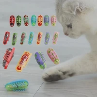 pet interactive mini cat toy electric bug cat toy cute ladybird beetle automatically turn over insect interactive pet toys