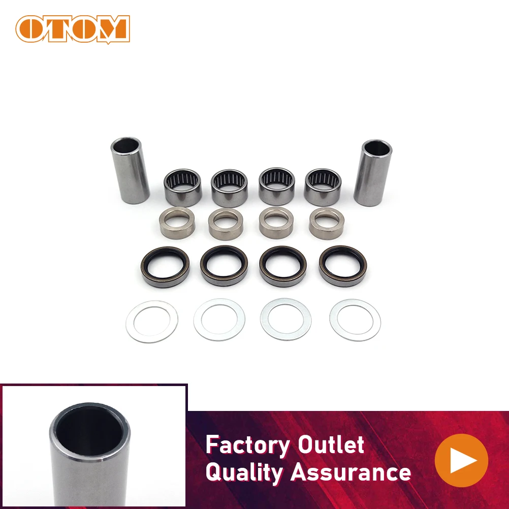 

Комплект для ремонта поворотного рычага мотоцикла OTOM, подшипник заднего поворотного рычага, масляное уплотнение, втулка вала, втулка, настраиваемая трубка для KTM HUSQVARNA HUSABERG