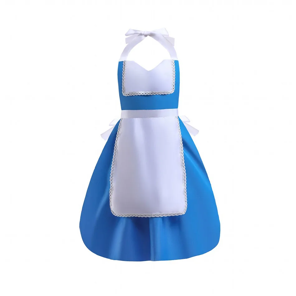 Disney Princess Series Aprons For Girl Household Cooking Baking Apron For Women Child And Adult Waterproof Cleaning Tool Tablier