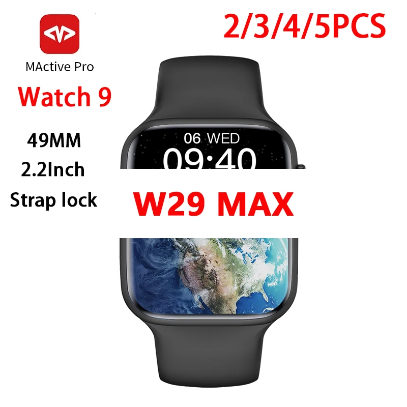 

Оригинальные Смарт-часы серии 9 W29 Max, Беспроводная зарядка, Bluetooth, телефонные звонки, измерение сердечного ритма, GPS, отслеживание маршрута, Смарт-часы для мужчин 2023