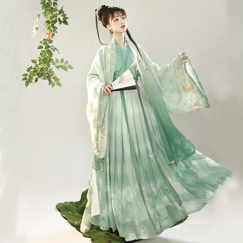 Hanfu Dress Women Chinese Traditional Vintage Princess Halloween Carnival Cosplay Oriental Tang Dynasty Folk Dance Costume
