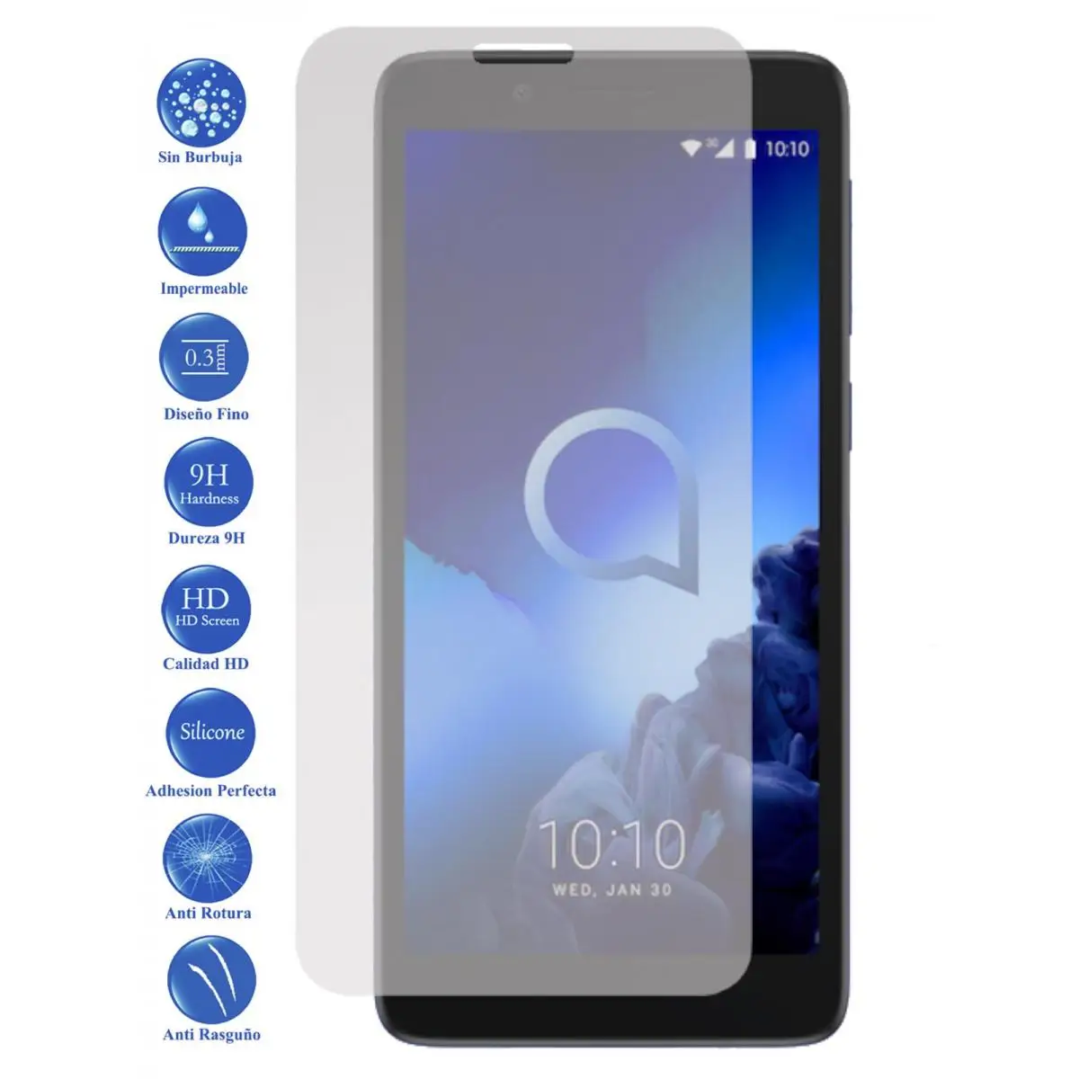 

Premium 9H tempered glass screen Protector for Alcatel 1C 2019