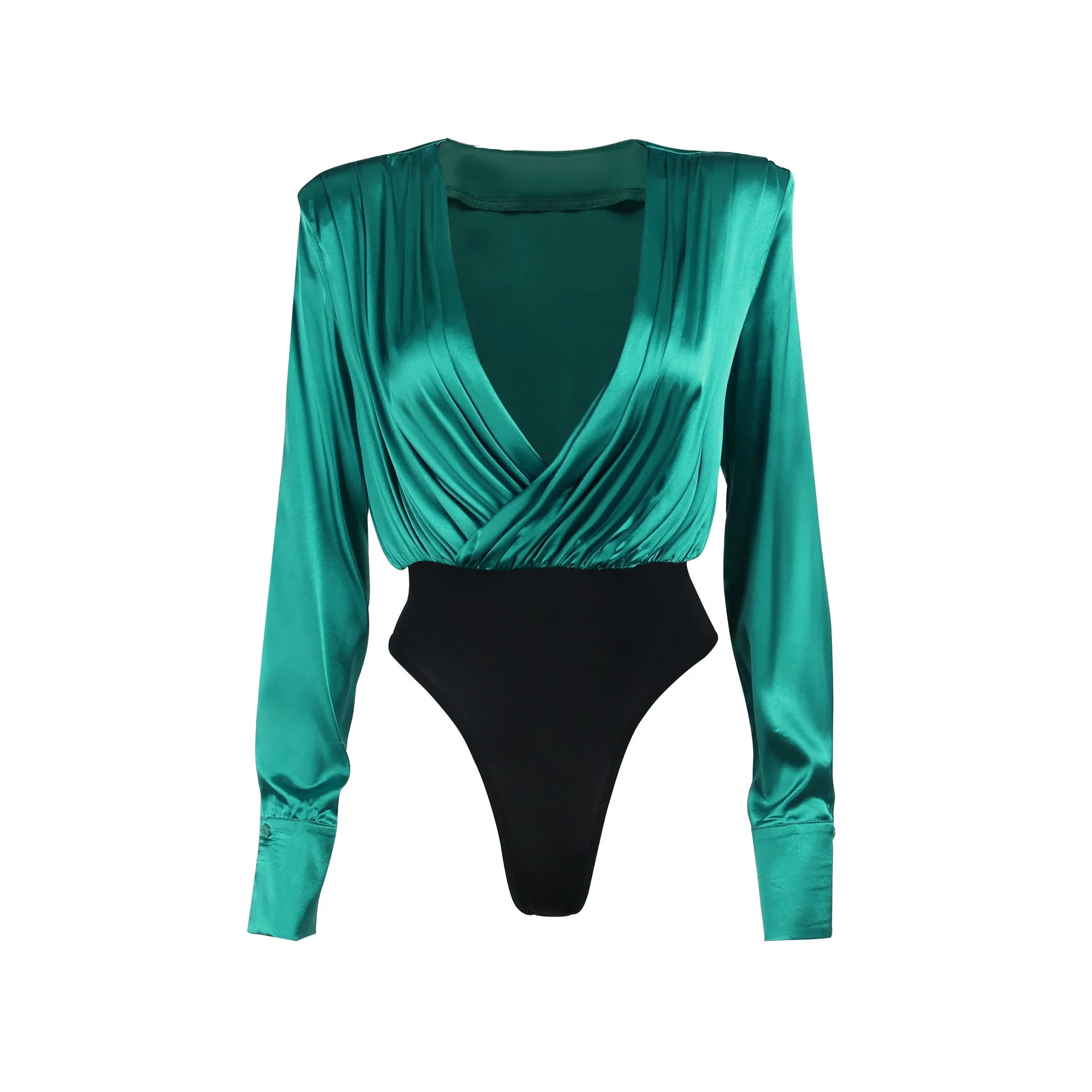 Женский Летний комбинезон с длинными рукавами и воланом |