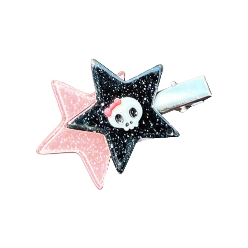 

Детская Нескользящая заколка-пряжка для волос для горячих девушек в форме милой звезды с блестками