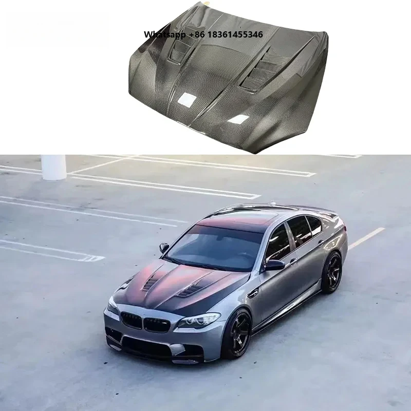 Фото Капот двигателя из утолщенного карбона в стиле DTM для BMW 5 серии F10 F18 №1