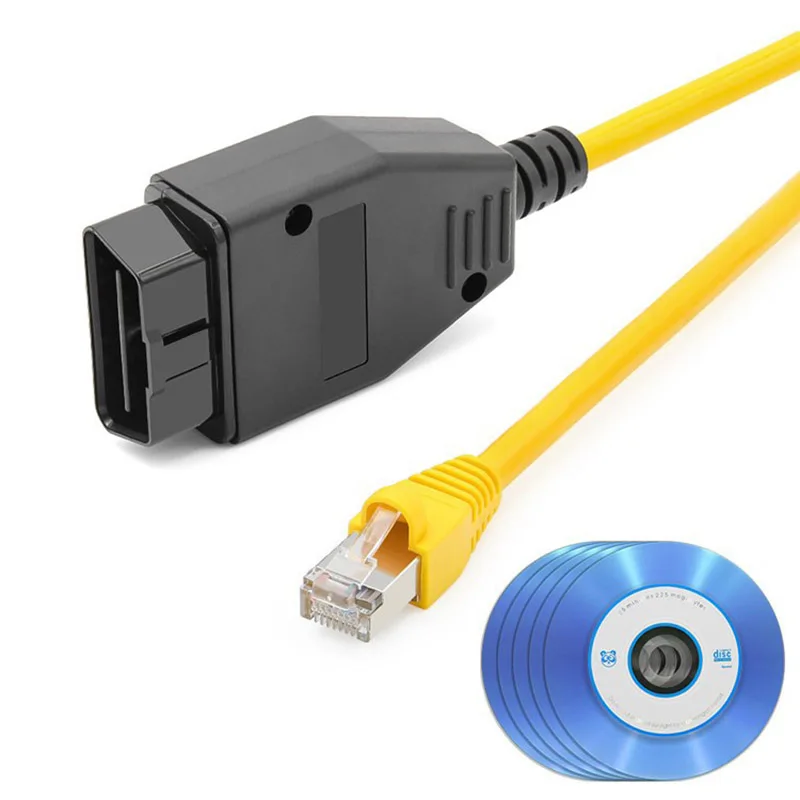 High Quality Cable for BMW ENET (Ethernet To OBD) Interface Enet Cable E-sys with CD for Bmw